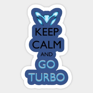 Keep Calm and Go Turbo Sticker